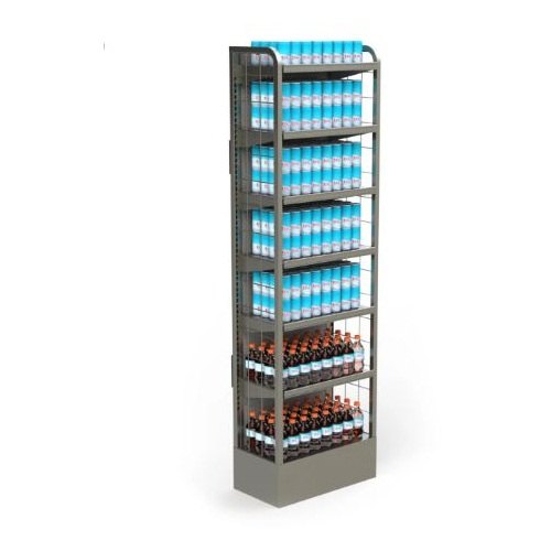 Mild Steel Free Standing Bottle Display Rack