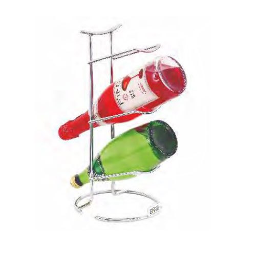Stainless Steel Free Standing SS Bottle Rack, For Bar, Hotel