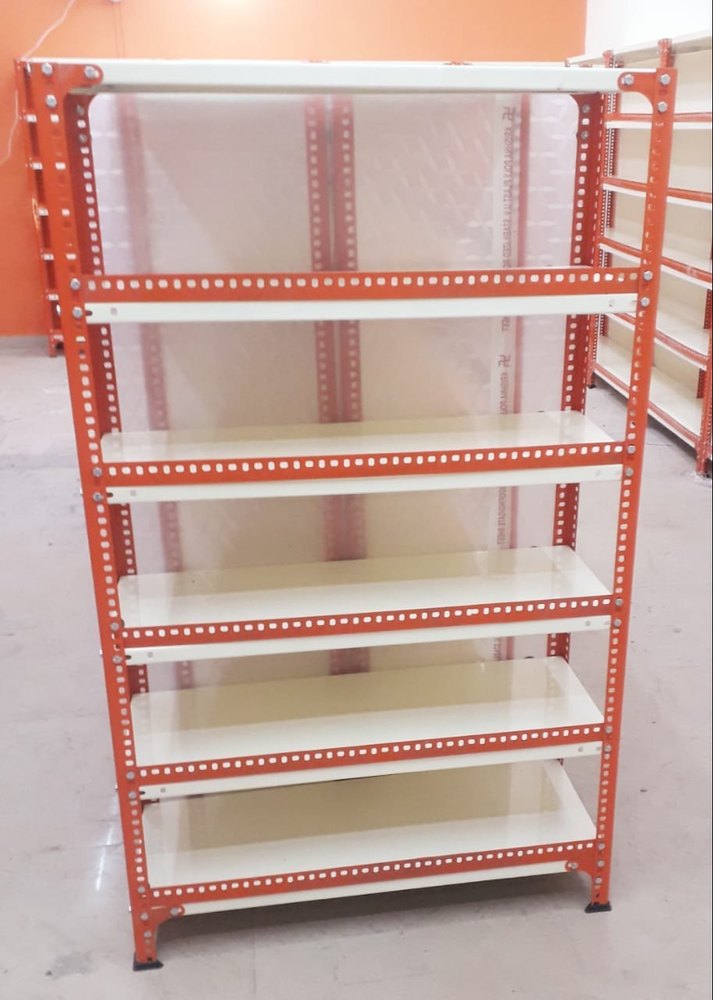 Star Furniture White Powder Coating Rack, For Supermarket