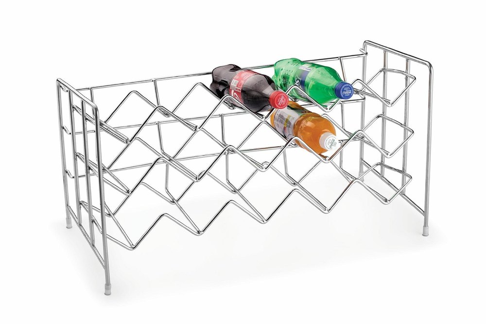 Homeship Free Standing Stainless Steel Bottle Rack, For Kitchen, Size: 1x2 Feet (hxw)