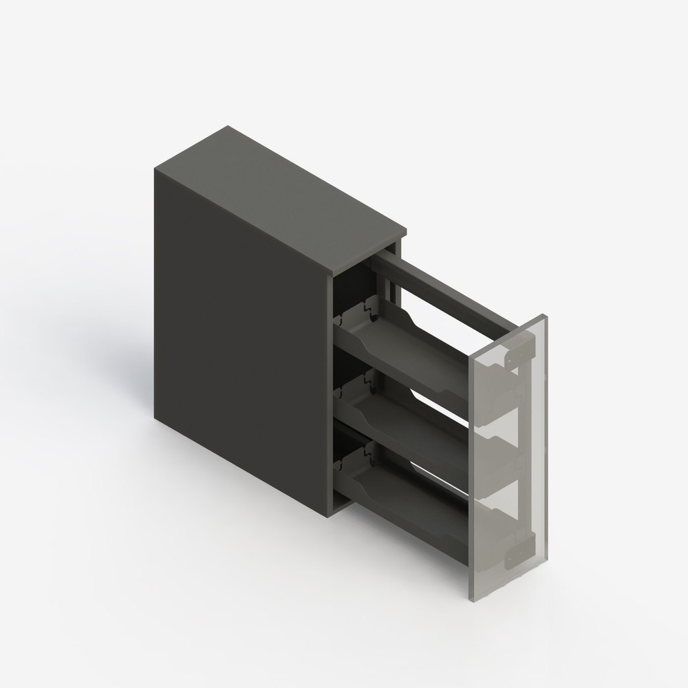Bottle Pull Out, Shelves: 3, Size/Dimensions: Standard