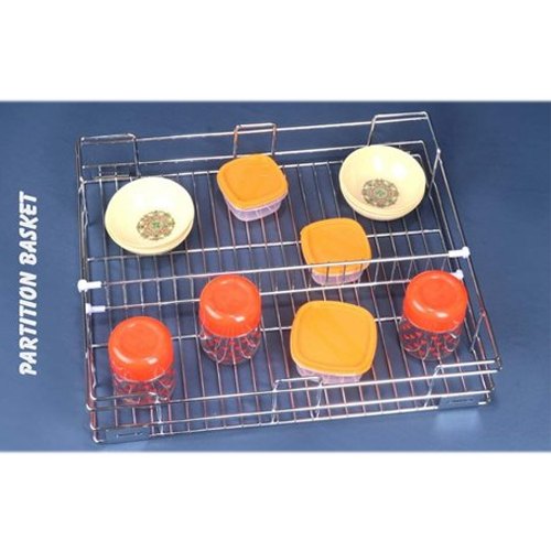 KAN SS Wire Partition Basket, Packaging Type: Box