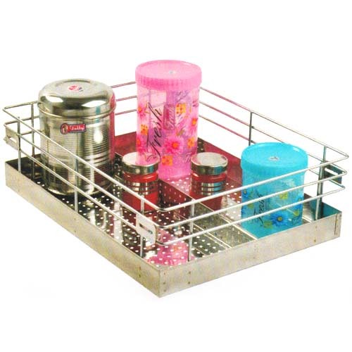 Perforated Partition Basket, For Storage, Square
