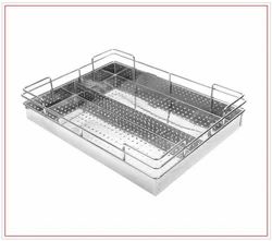 E-Square Rectangular Premium Perforated Partition Basket for Kitchen