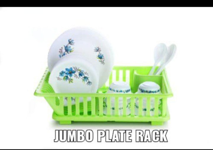 Prexo Multicolor Plastic Kitchen Dish Drainer Rack, For Storage Utensils