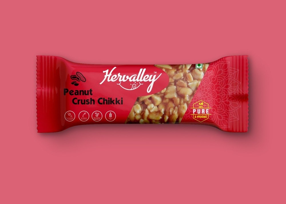 Hervalley Peanut Crush Chikki, 17gm, Packaging Size: 17g