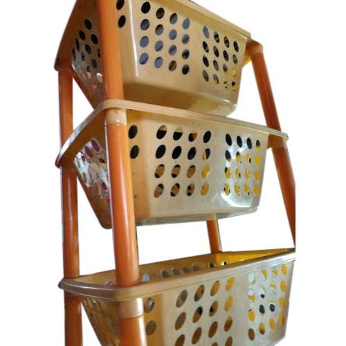 Angle frame racks Plastic Vegetables Rack, For Home, Load Capacity Per Layer: 0-50 kg