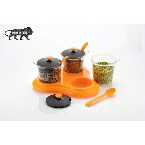 Plastic Free Standing Dining Spice Stand, Size: 21cmx19cm