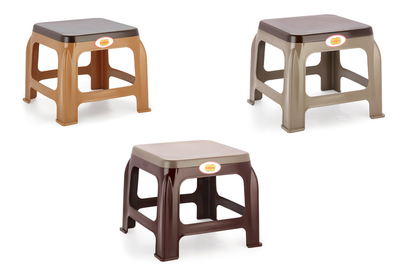 Brown Plastic Kitchen Stool