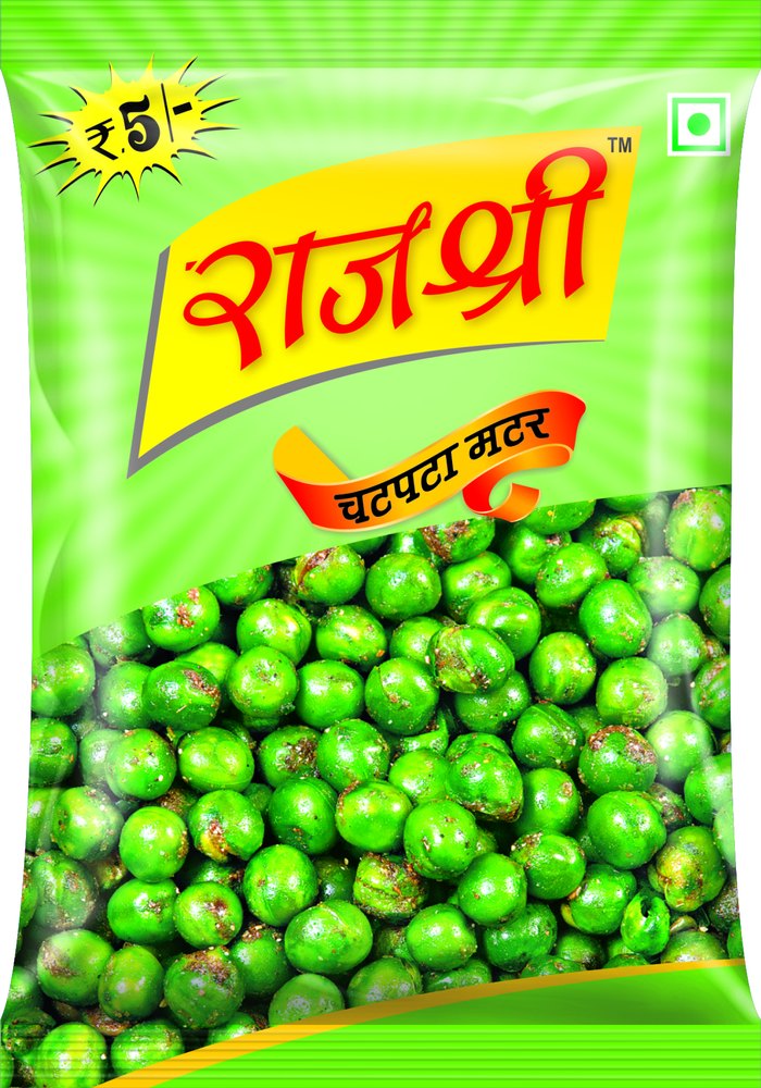 Packet Chatpata Matar Rajshri Namkeen Matar, Packaging Size: 200 Grm