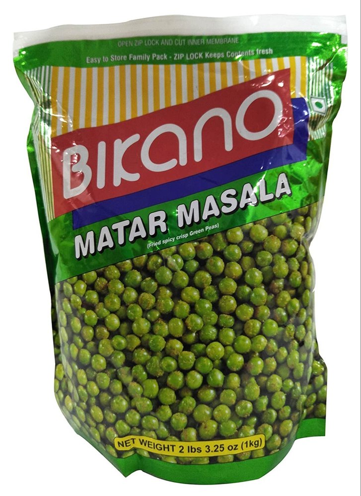 Bikano Matar Masala Namkeen, Packaging Size: 1 Kg (2 lbs 3.25 oz)