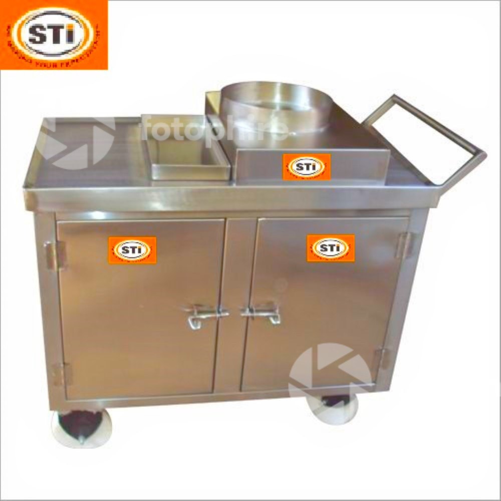 Stainless Steel Canteen Trolley / SS Canteen Trolley