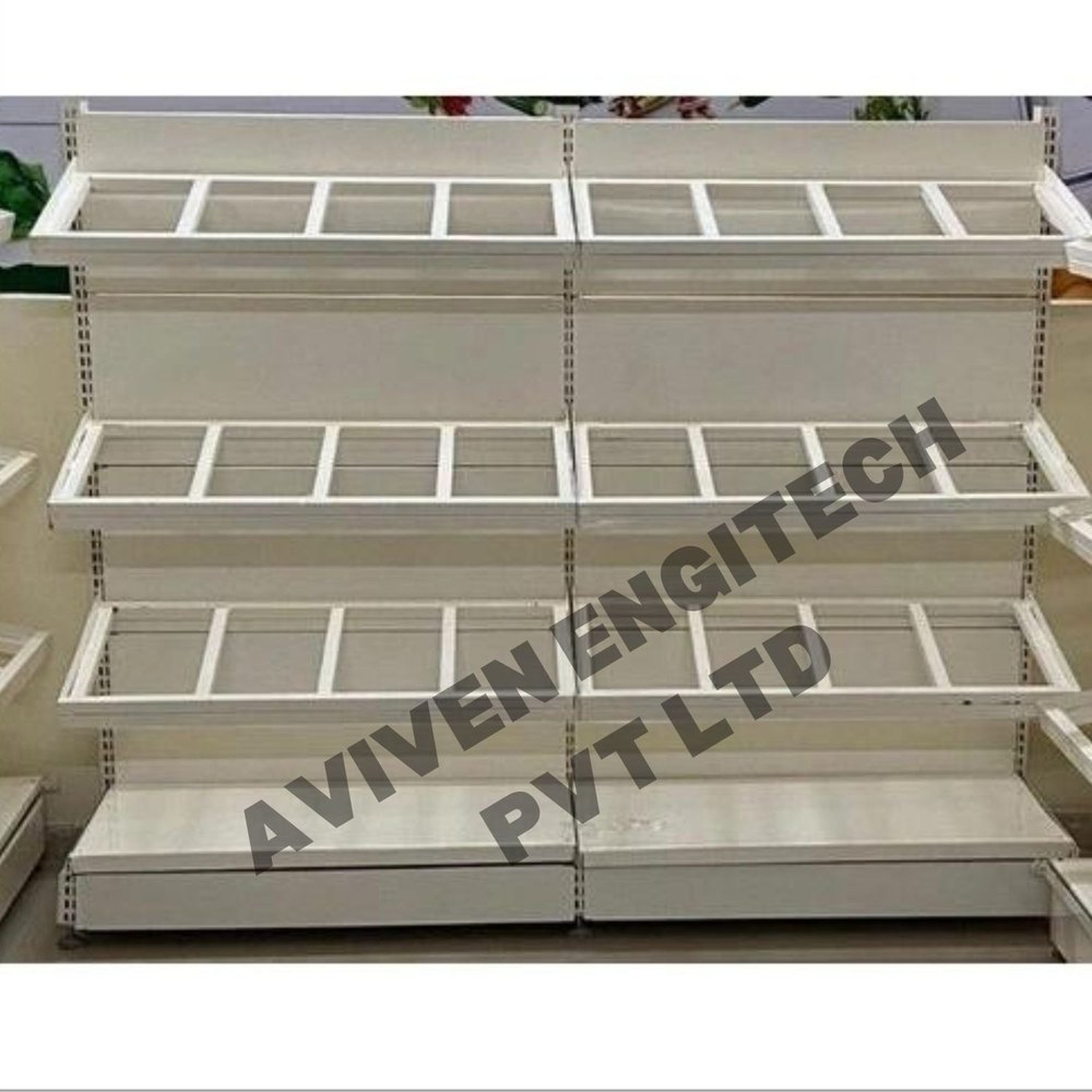 Mild Steel 4 Shelves Fruit Display Rack