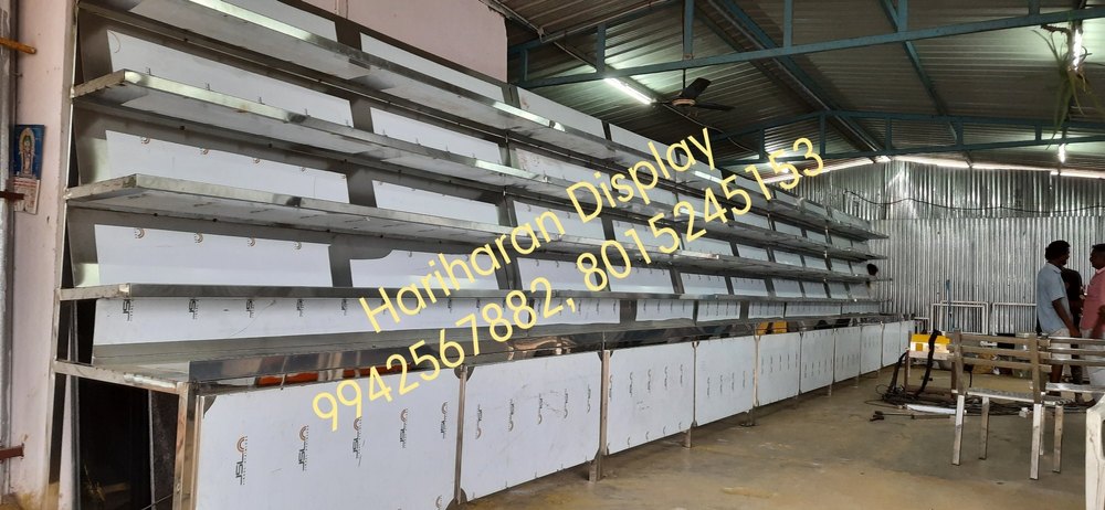 Metal Fruit / Veg Stand, For Supermarket, Pazhamudhir