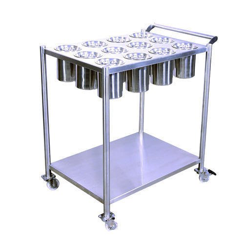 Stainless Steel 1 Shelve SS Hotel Masala Trolley, Size/Dimensions: Standard