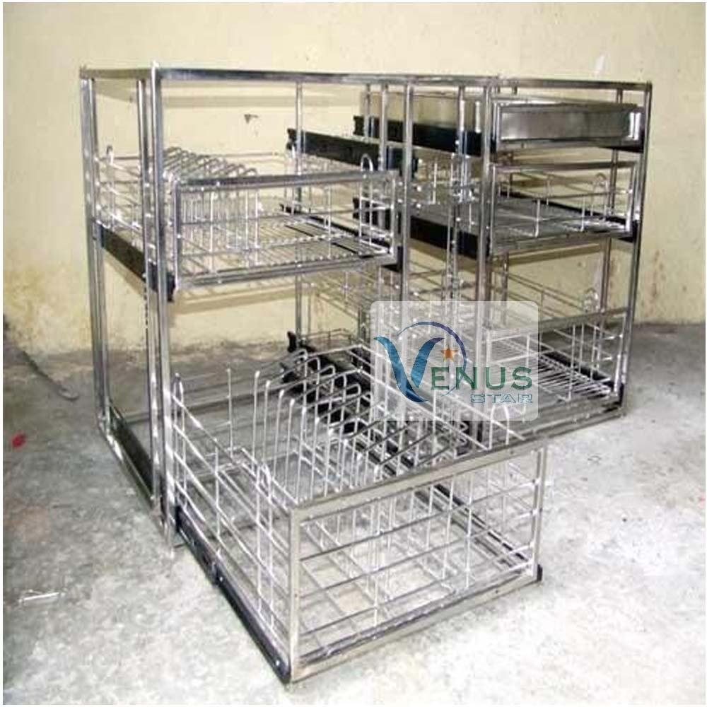 For Restaurant Stainless Steel Kitchen Trolley