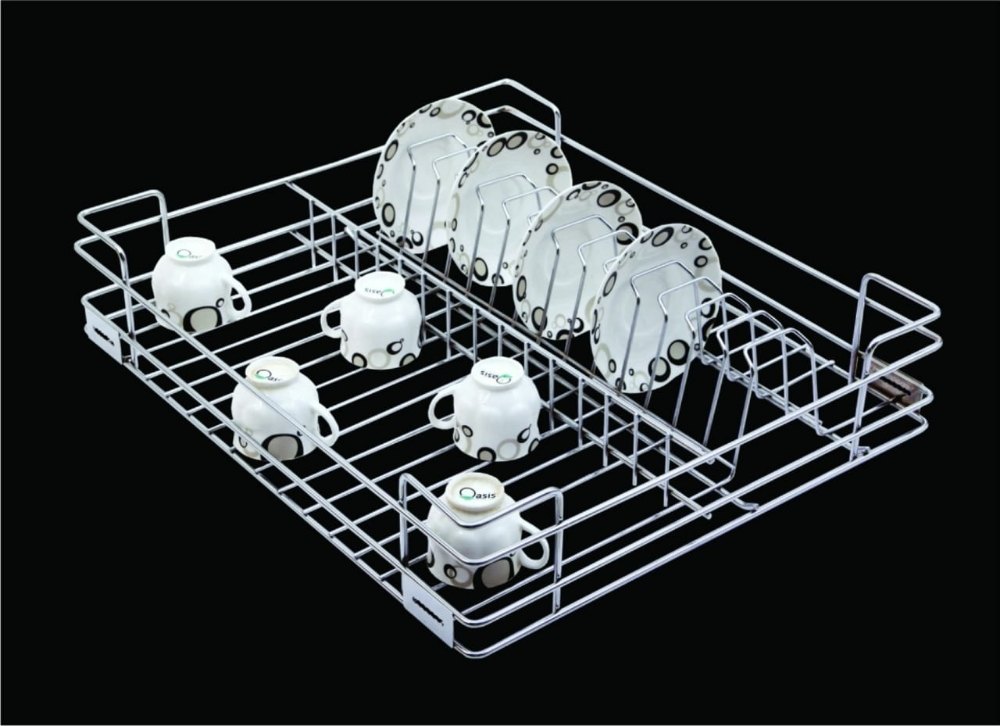 Silver Stainless Steel Modular Kitchen Trolley
