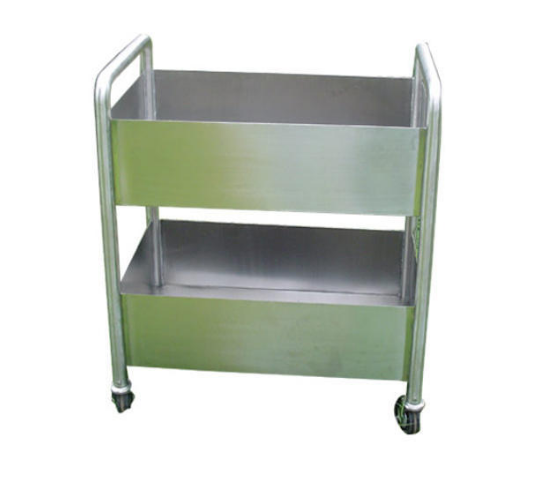 Four-Wheel Stainless Steel Soiled Dish Trolleys, Size/Dimensions: Standard