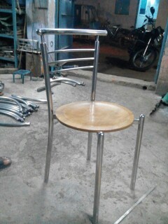 PANCHAL Stainless Steel Mcdonals S S Dining Chair, For Restaurant