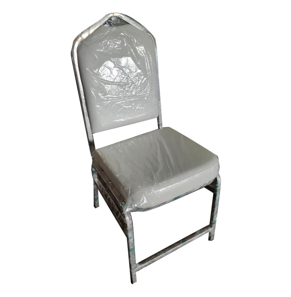 Silver Polished Stainless Steel Cushioned Dining Chair, For Restaurant, Size: 18 X 18 Inch