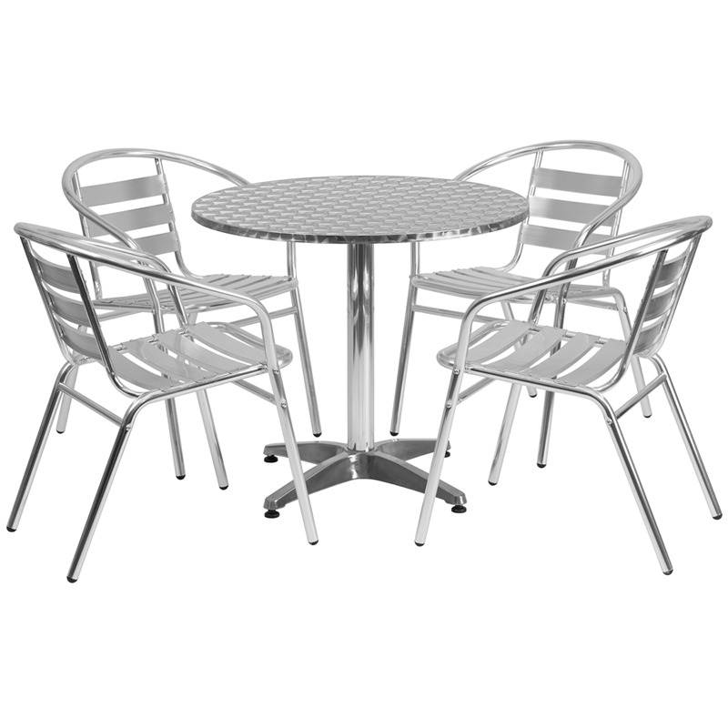 Aluminium Dining Table Set
