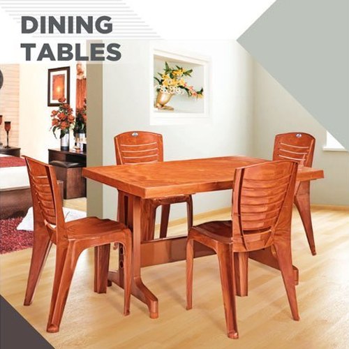 Nilkamal Plastic Ultima Dining Table Set, For Home, Size/Dimension: 1200x800x730 Mm