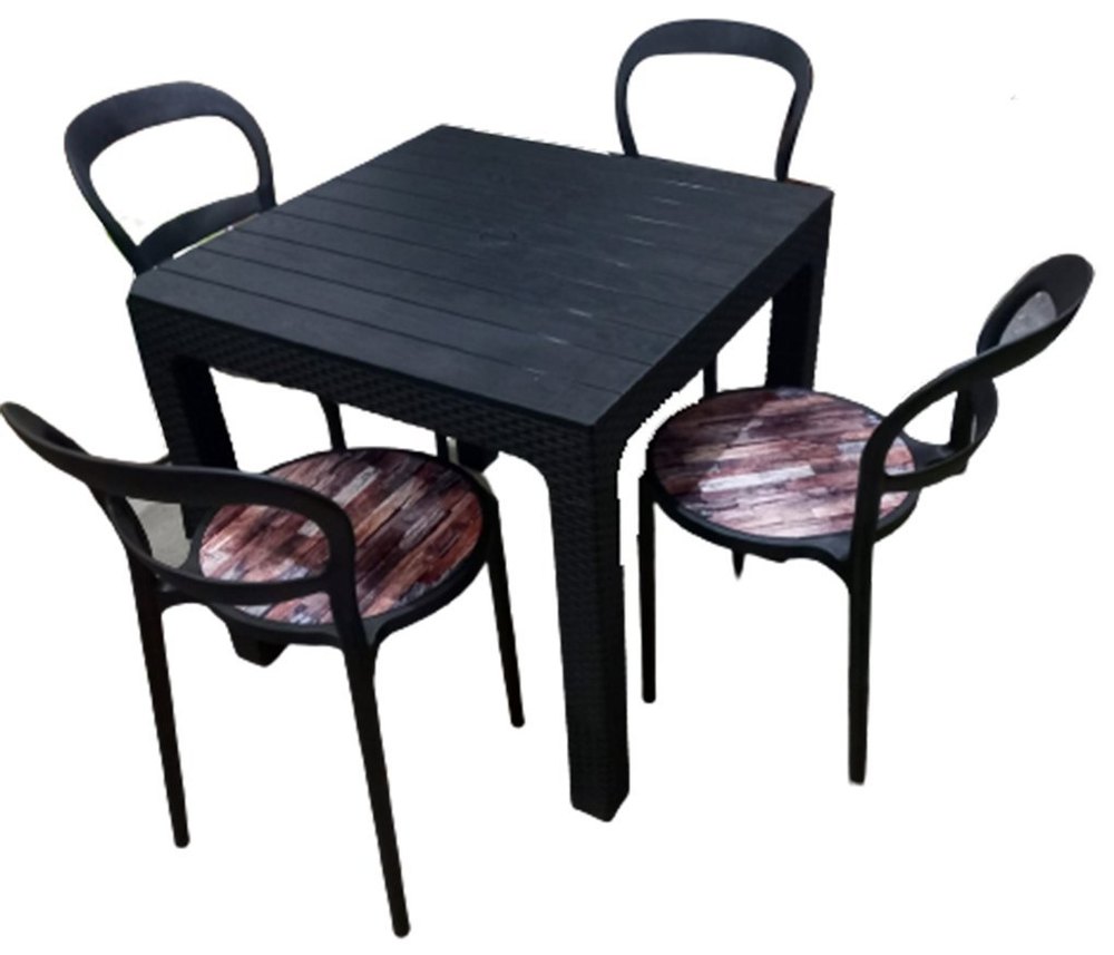 Square (Table) Supreme Dining Table Set, 4 Seater