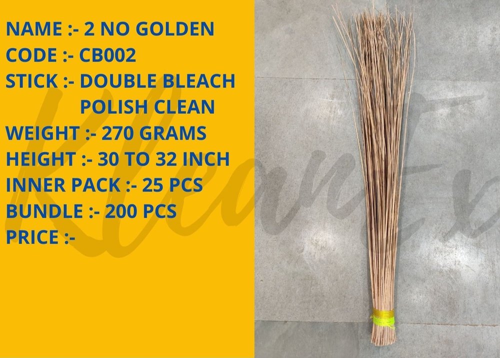 Coconut Hard Floor Broom Large 2 No Golden