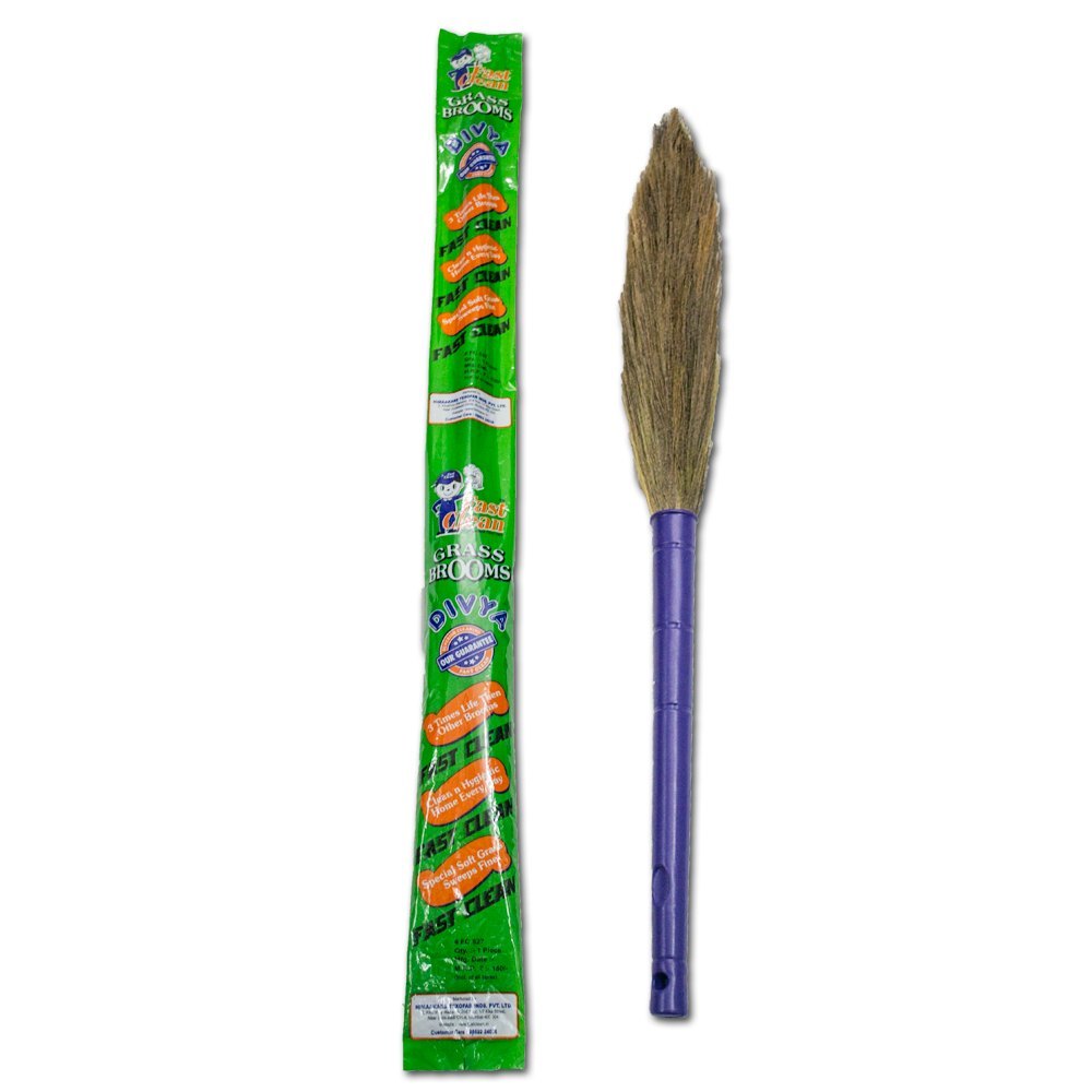 Grass( Bristle) Floor Grass Broom Divya, Packaging Type: Packet, Size: 3.5 Feet(l)