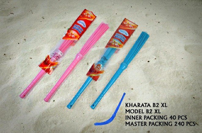PP Plastic Broom, For Outdoor / Indoor, Size: 37 Inch APProx