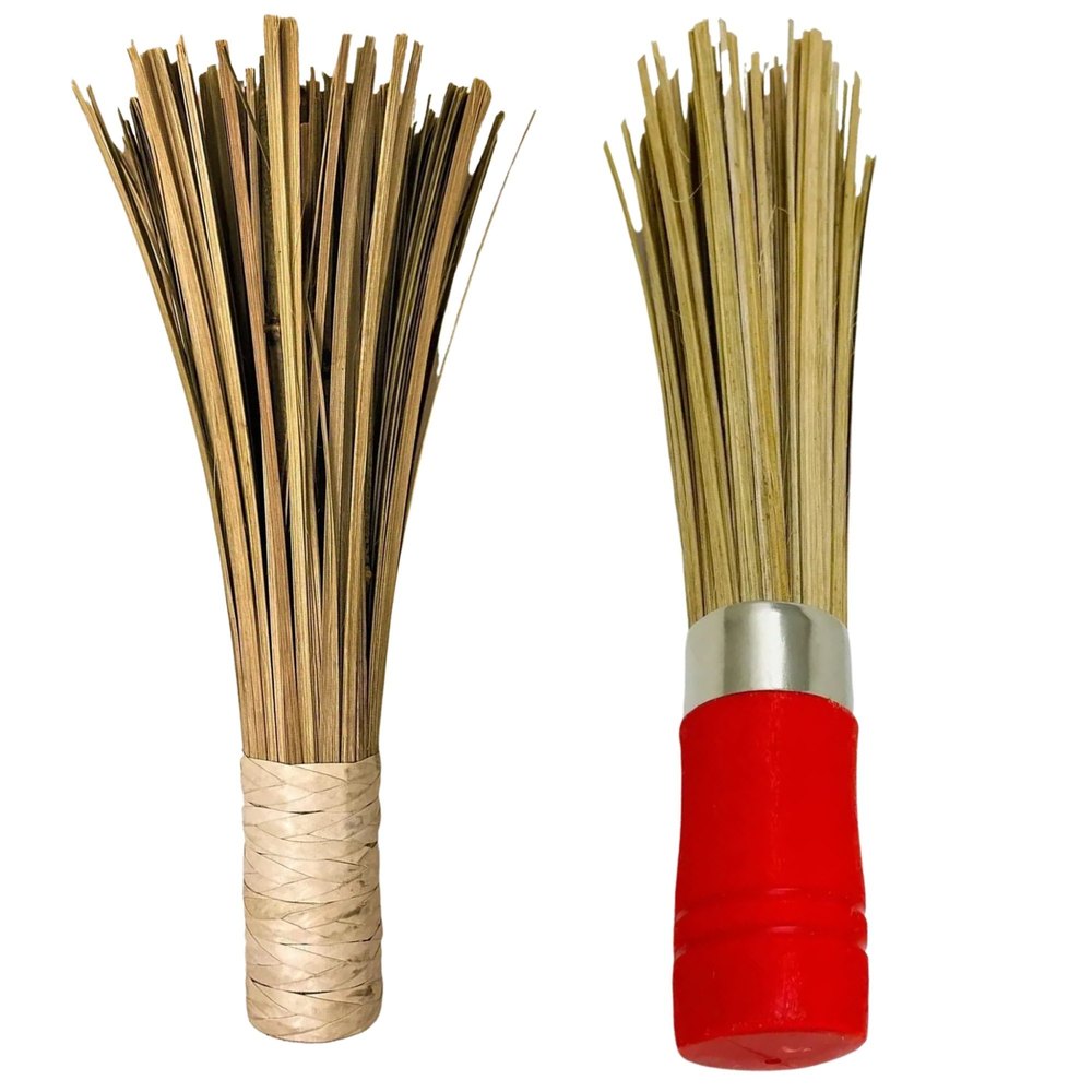 Wooden Bamboo Wok Broom