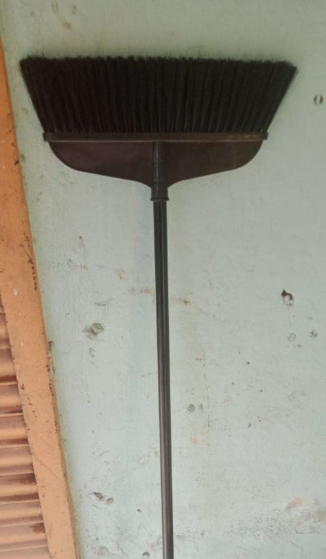 Steel, Broomstick Push Broom , For Cleaning