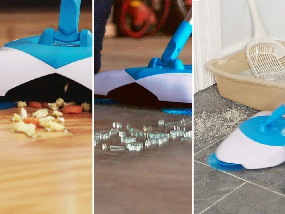 Plastic Hand Push Spin Broom, For Cleaning