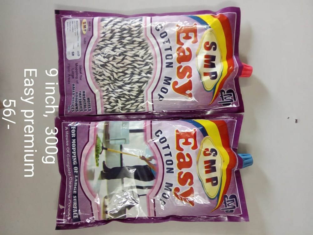Cotten Multicolor 9inch Cotton Mop, For Floor, Packaging Size: 150 Pic