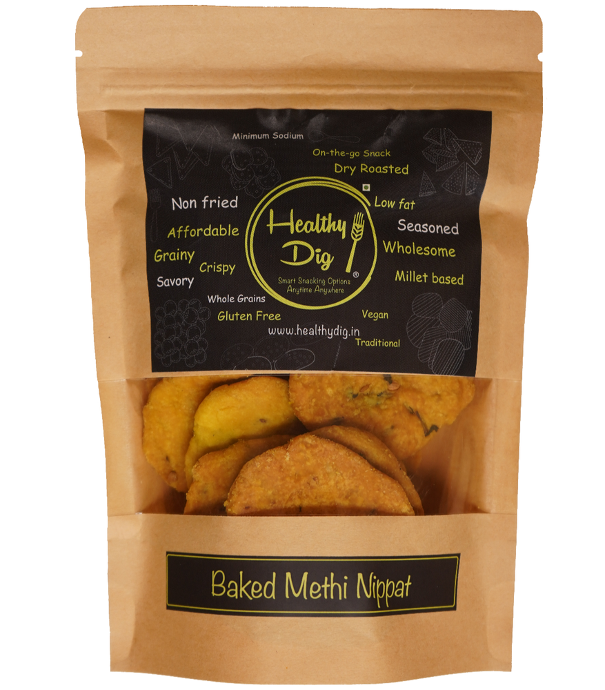 Baked Methi Mathri Nippat