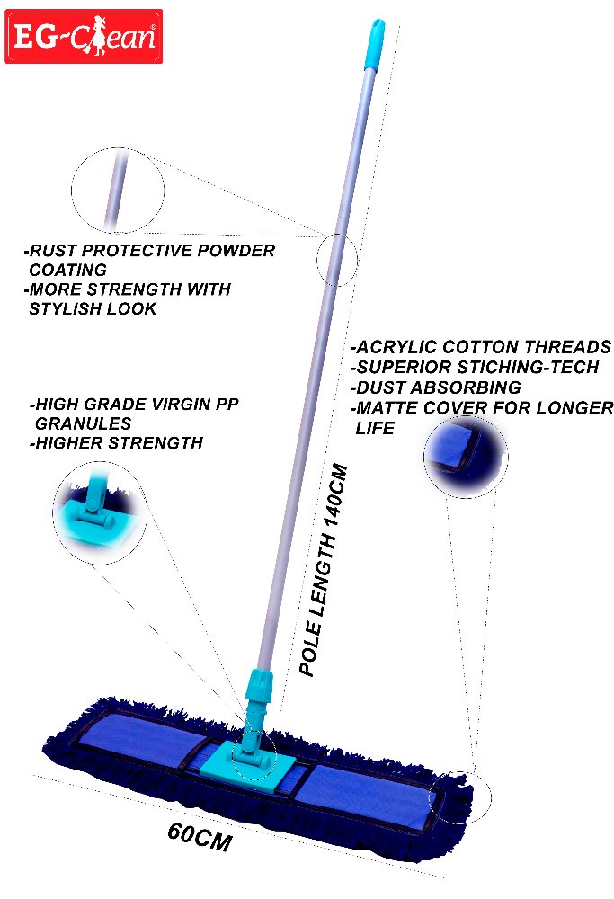 Acrylic, Cotton Blue EG Dry Mop