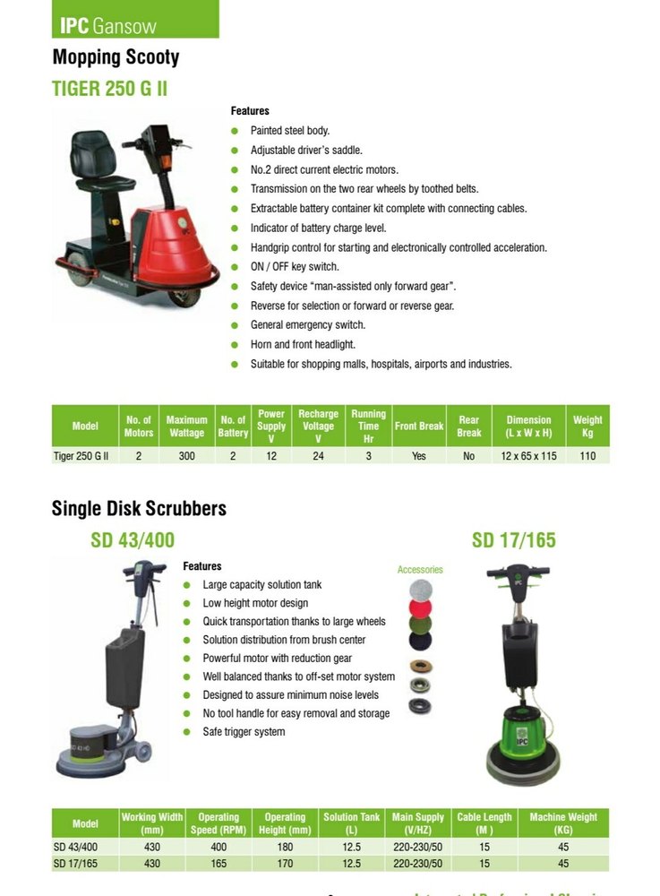 IPC Mopping Machine, for Commercial use