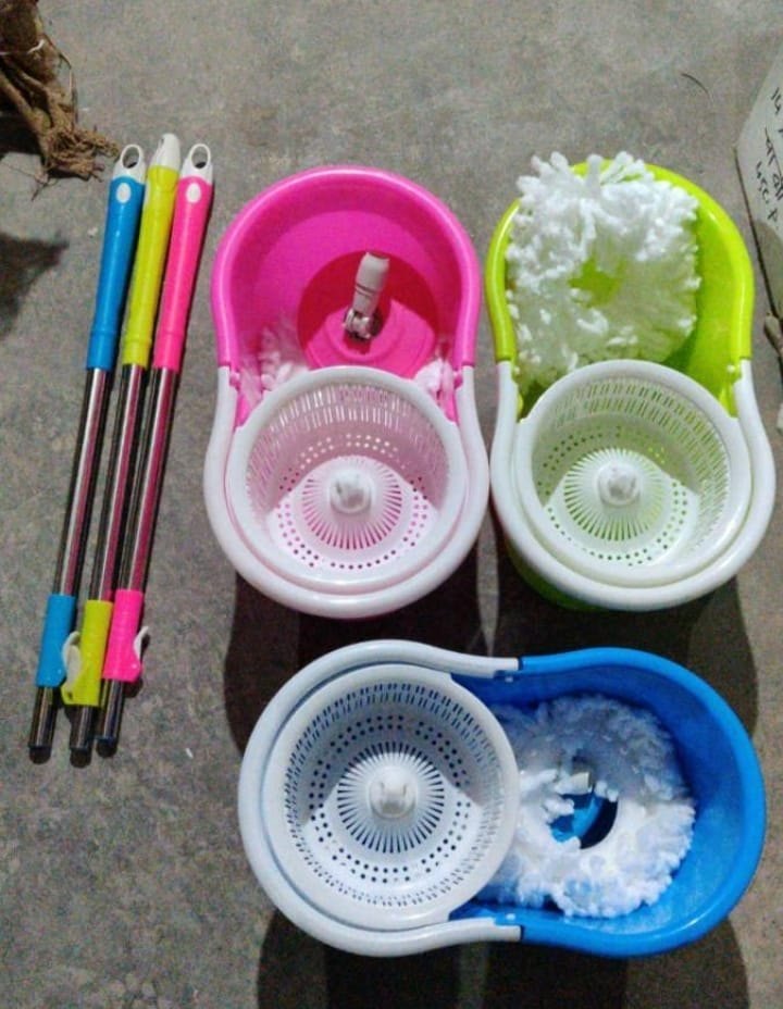 Plastic Bucket Mop, For Cleaning
