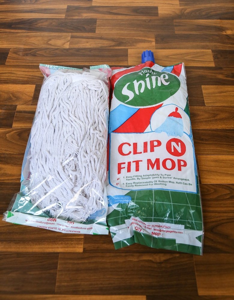 Cotton SHINE - CLIP N FIT MOP, For Cleaning, Packaging Type: Packet