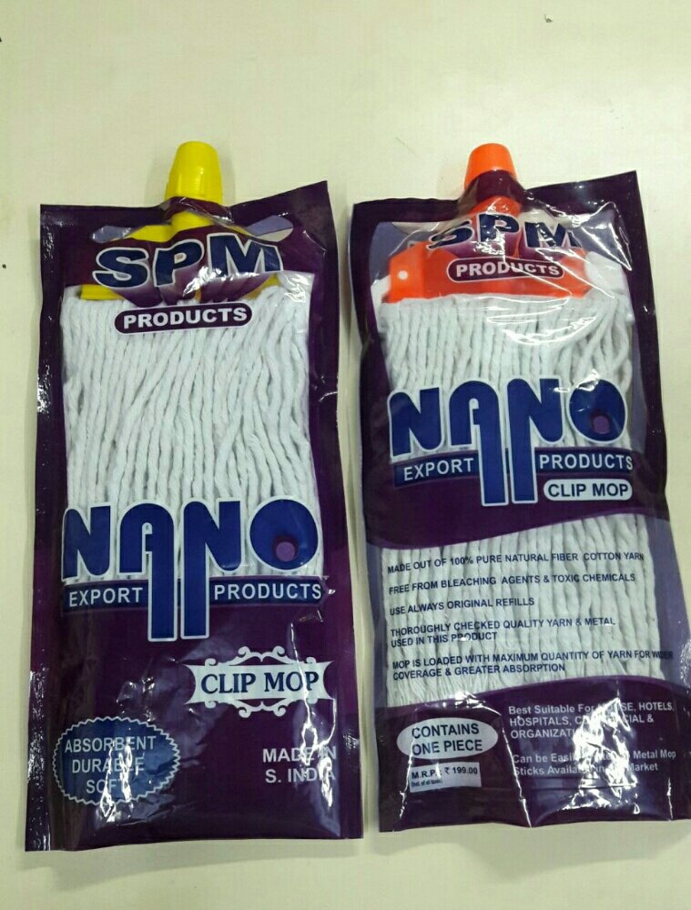 Cotton 6 Inch Mop Clip, For Cleaning, Packaging Type: Packet