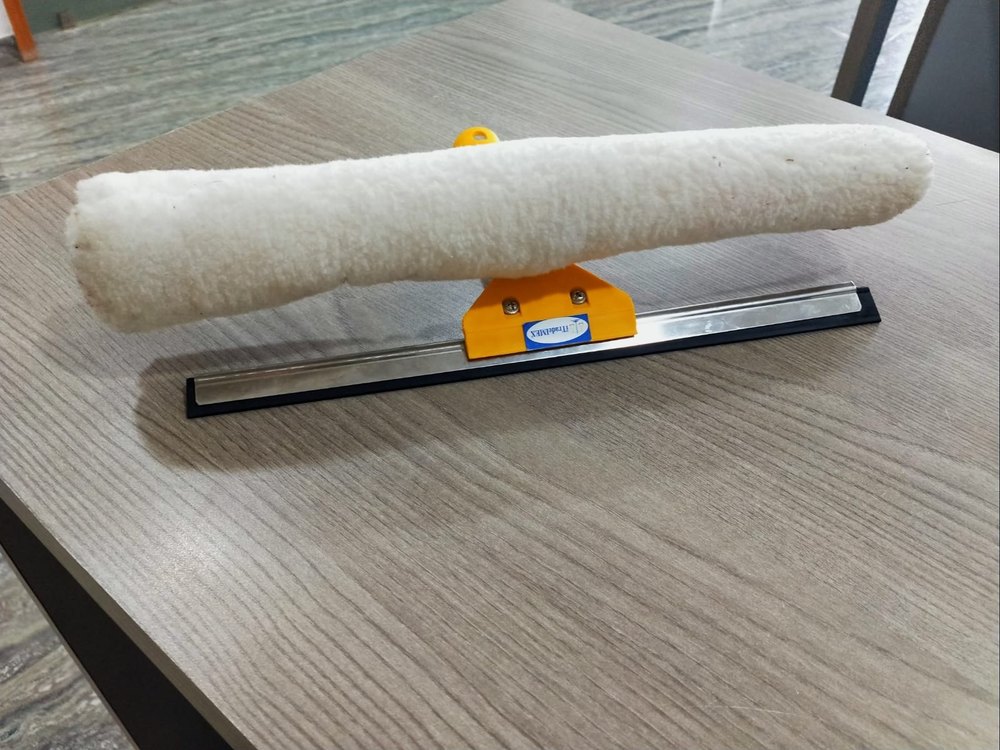 Plastic and Cotton Window Squeegee Glass, For Cleaning, Size: 24cm