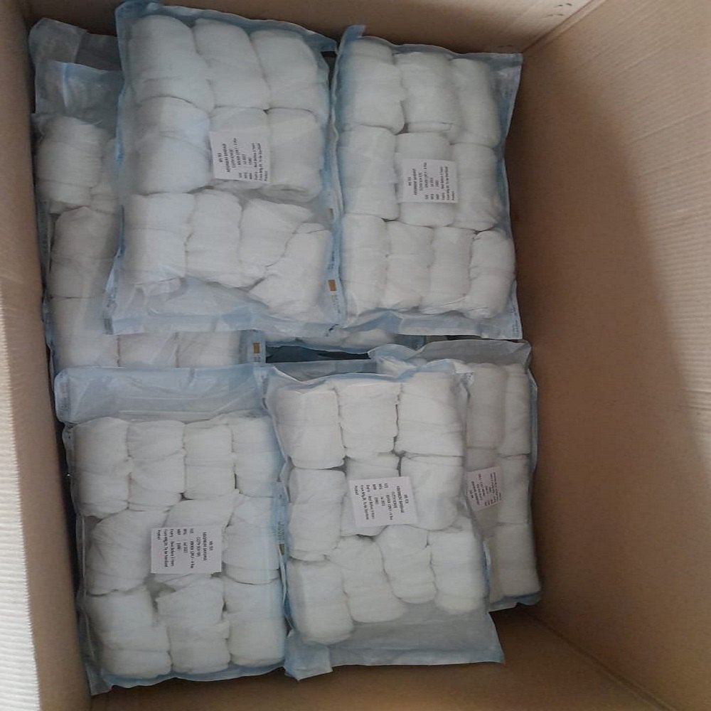 8-Ply Cotton Sterile mopping pad, For Cleaning, Grade: A Grade