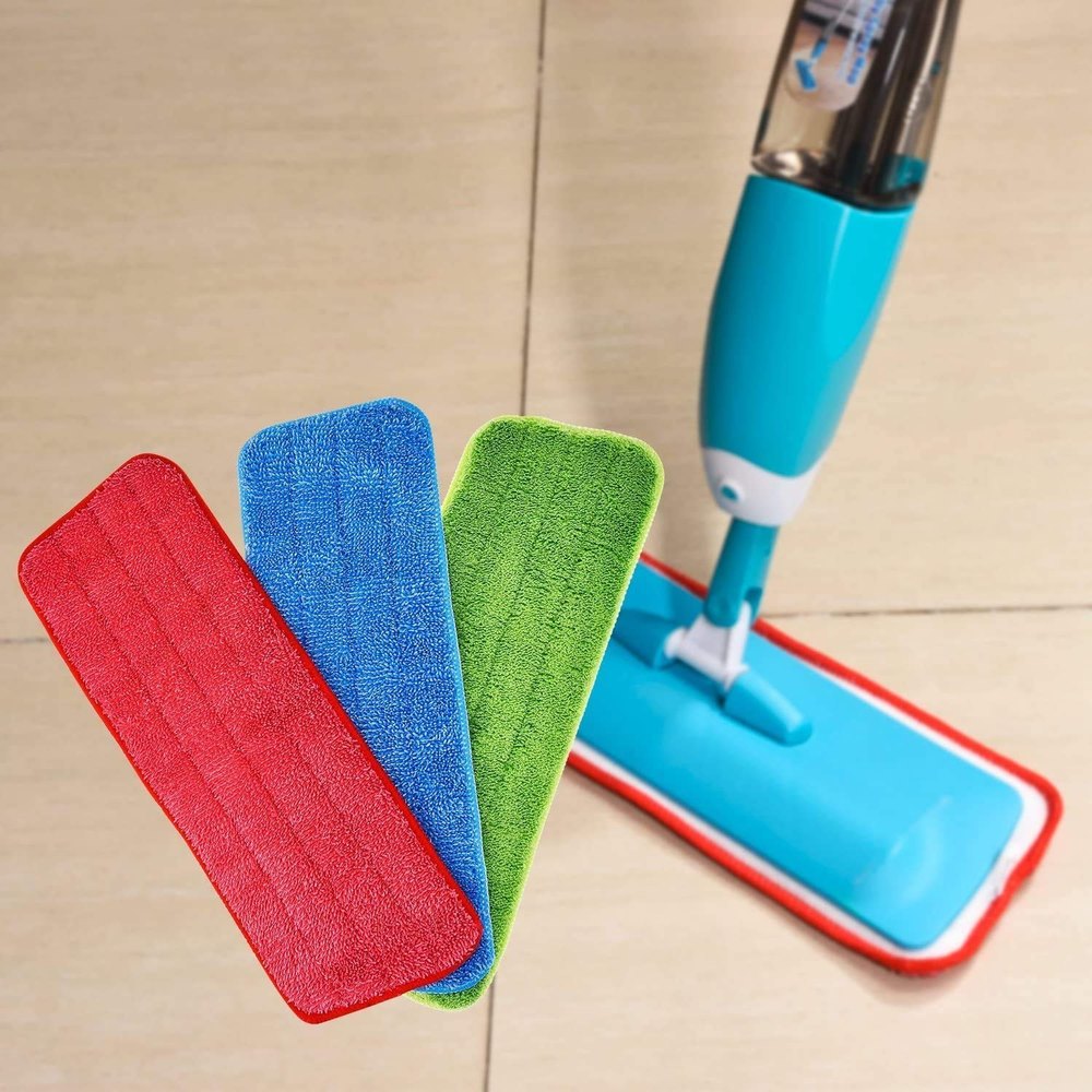Cotton Microfiber Spray Mop Pad Cloth Pads Spray Mop Pad, Packaging Type: Packet, Size: 5 Ft