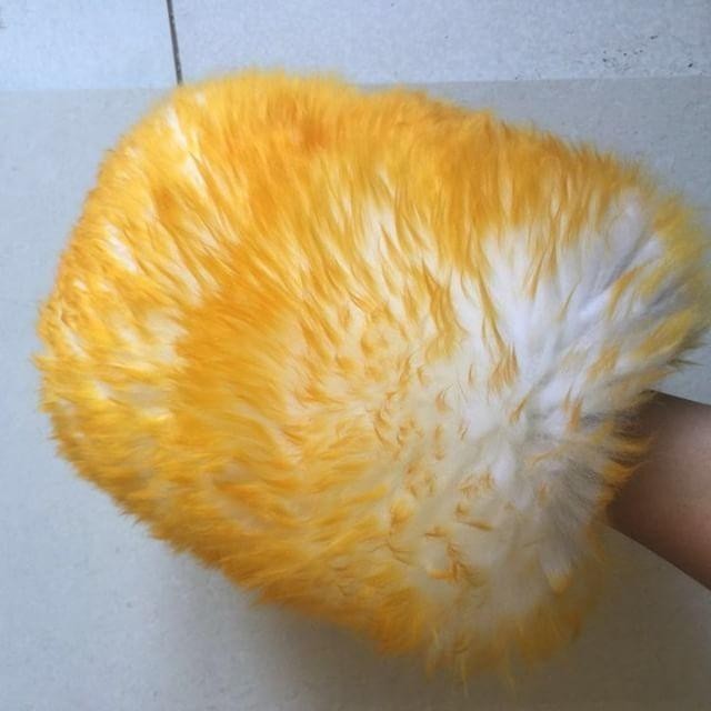 Yellow Cotton Wool Cleaning Dusters