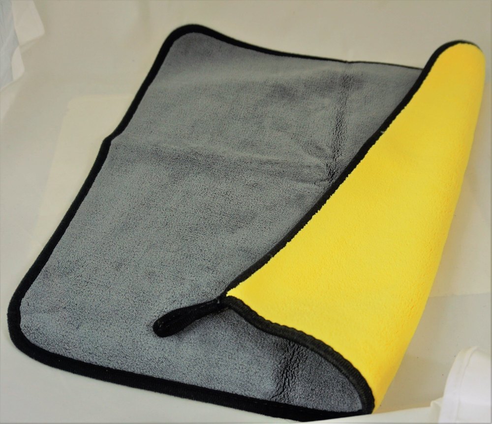 Yellow And Grey Dual Side Microfiber Cleaning Cloth, For Household, Packet