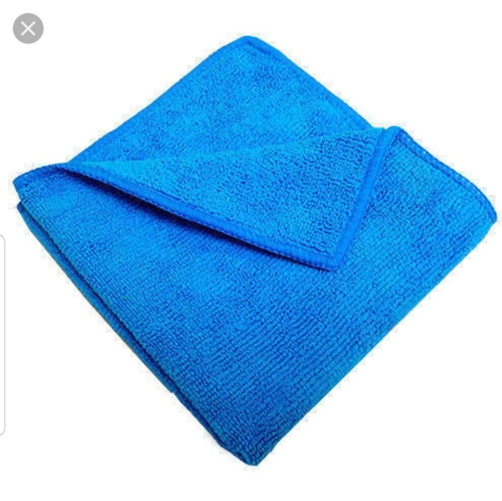 Blue Glass Cleaning Duster Cloth