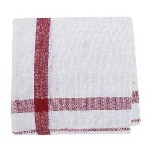 White, Red Cotton Cloth Duster, Size: 20 X 20 Inch, 20 Pieces