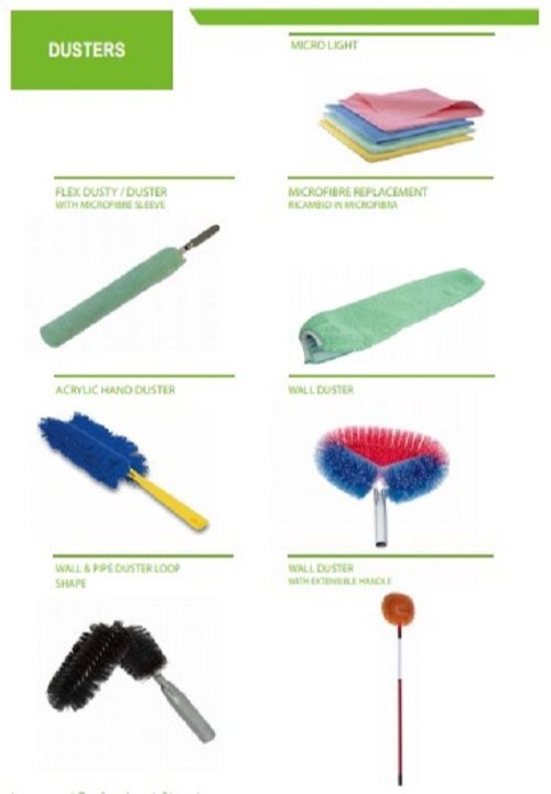 Microfiber, Cotton & Plastic Duster, Light Weight, Size: Regular