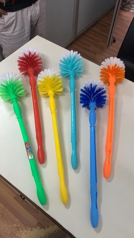 Multicolor Plastic Toilet Brush, Size: 24 Inch