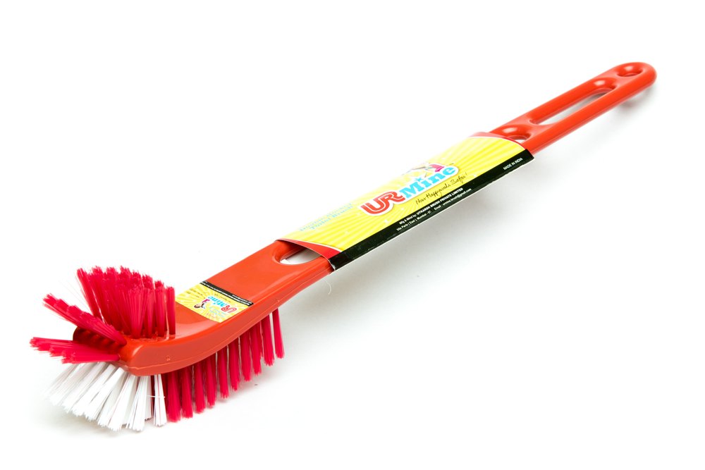 Reprocessed Plastic Pet Red Double Hockey Toilet Brush